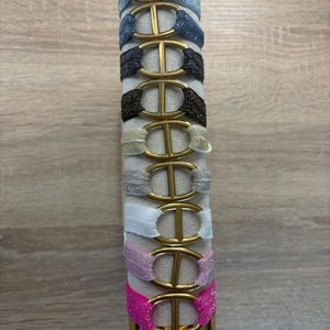 Bracelet maille marine pailletté doré en acier inoxydable fait main