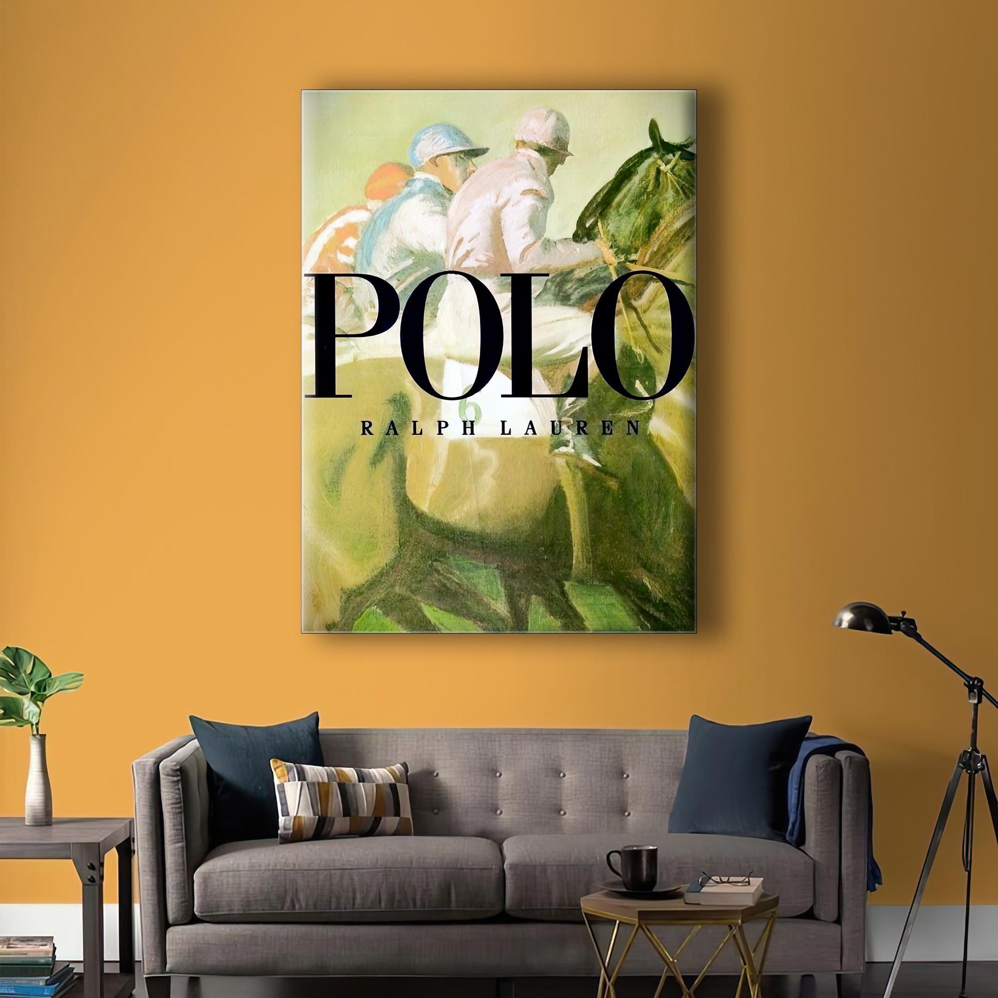 Ralph Lauren Home Decor Canvas Wall Art | Vintage Magazine Horse
