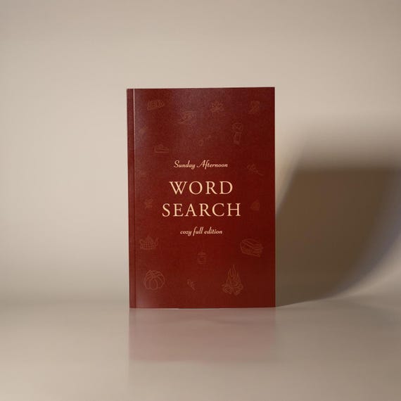 Cozy Fall Word Search Book