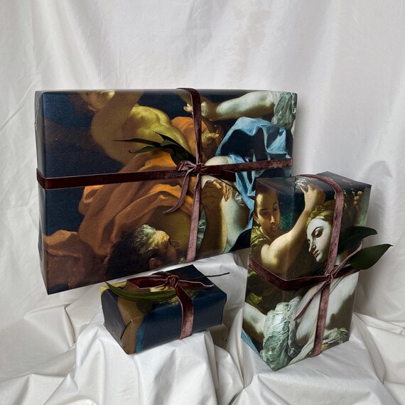 Baroque Art Wrapping Paper – Aurora & Tithonus, Fine Art Gift Wrap