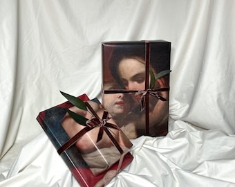 Papel de regalo de Virgen con el Niño – Arte barroco italiano, Bellas Artes, 90 g/m²