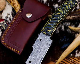 BLADEXART – Handmade D2 Steel Bowie | 17 Overall | Leather & Metal Handle | Free Leather Sheath