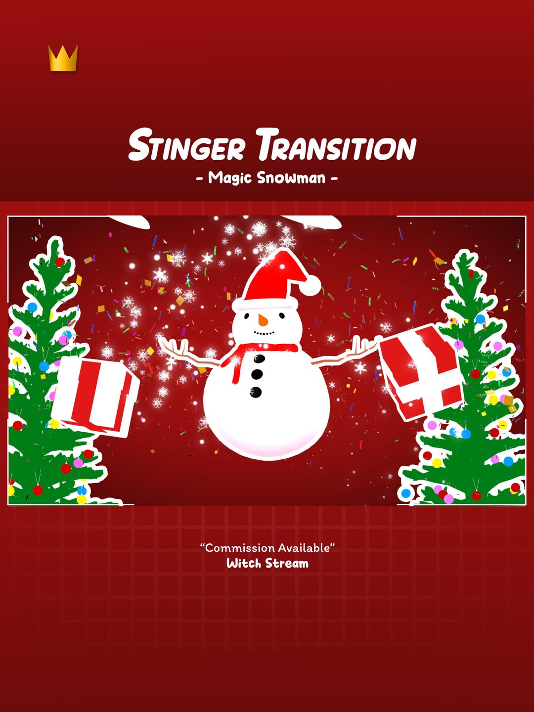 Magicstream Transition Magic Snowman | Transition - Stream Assets - Etsy