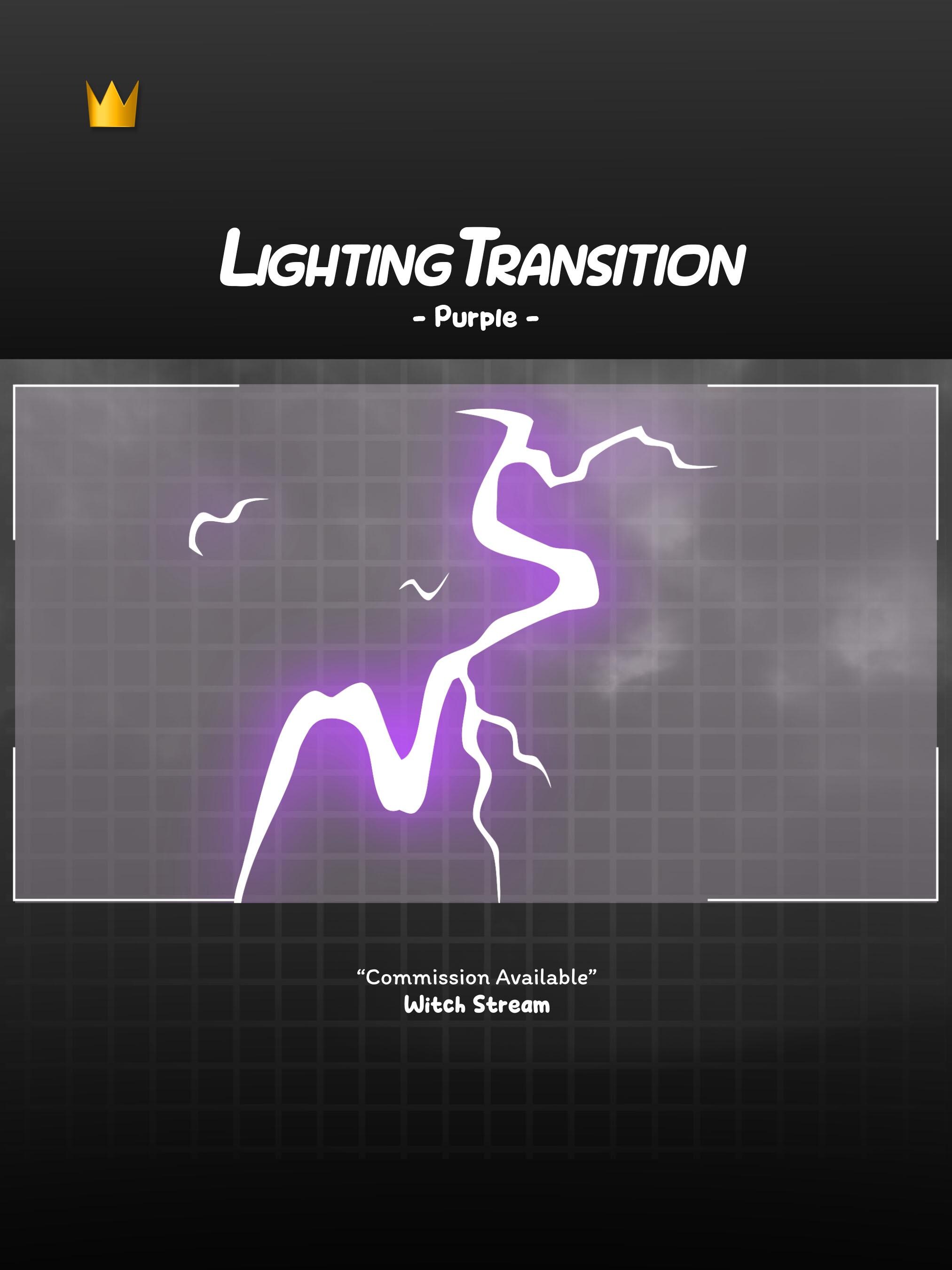 Lightning Transition | Transition - Stream Assets - Etsy