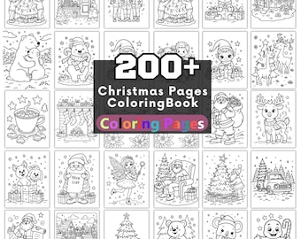 200+ Christmas Coloring Pages, Winter Holiday Designs (PDF Download)