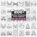 200+ Christmas Coloring Pages, Winter Activity Bundle (PDF) product logo