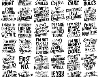85+ Sarcastic Quotes PNG Bundle, Funny Retro Mom Designs, Sassy Humor Sayings, Adult Joke Clipart, Trendy Shirt Graphics, Instant Download