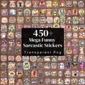 450+ Mega Sarcastic Stickers Bundle, Sassy Quote Stickers, Digital Planner Clipart, Sarcastic Humor Quotes, Kawaii Pngs, School Supplies Png product logo