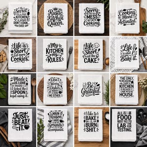 50+ Funny Kitchen Quotes Bundle, Cooking Sayings Sublimation Designs, Baking Quote Clipart, Kitchen Conversion Towel PNG, Digital Download