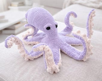 Giant Octopus Crochet Pattern PDF | Amigurumi Plush Toy Pattern | Digital Download