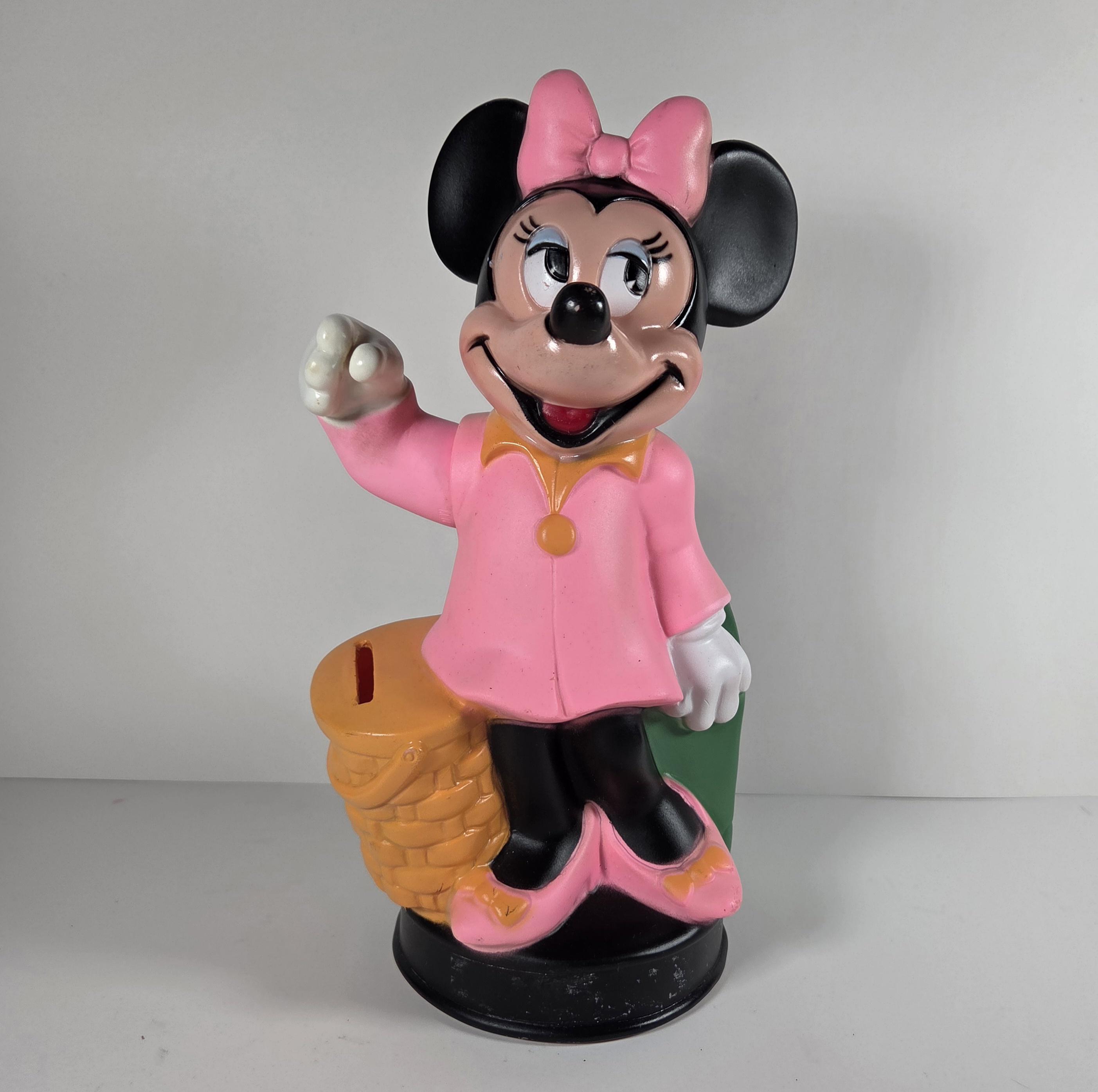 1971 USA Vintage ミッキーマウス バンク Vintage 1971 Mickey Mouse Coin Bank Plastic Bust Piggy Bank