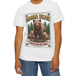 Mamma Björn Faux Broderi PNG, Realistisk Patch Design (Digital Nedladdning)