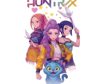Kpop Huntrix PNG, Demon Hunters PNG, Saja Girls & Saja Boys Fan Art, Derpy Tiger Clipart, Huntrix Merch, Regalo per gli amanti degli anime, Download istantaneo