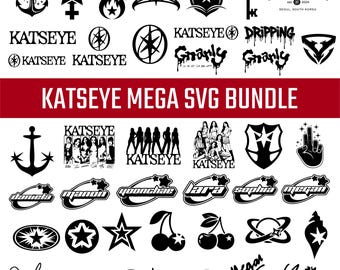 Pacchetto SVG del logo Kpop KATSEYE / File di taglio Cricut e Silhouette (download digitale)