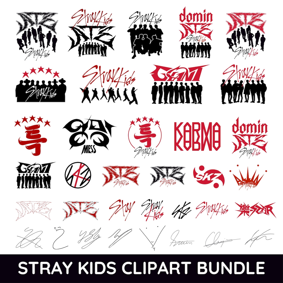 Stray Kids SKZOO SVG PNG Bundle | Kpop Cricut Cut Files (digital