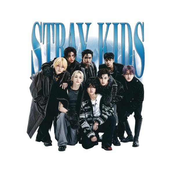 Stray Kids PNG | SKZ World Tour Bootleg Shirt Design | Kpop T-Shirt Graphic | Digital Download