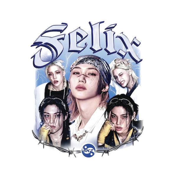 Felix Stray Kids PNG | Kpop Bootleg Streetwear Fan Art (Digital Download)