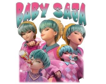 Baby Saja PNG / Kpop Demon Hunters Fan Art Clipart (download digitale)