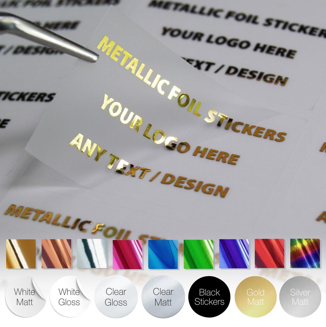 Rectangle Packaging Labels – Rectangle Logo Stickers - Foil Logo Labels ...