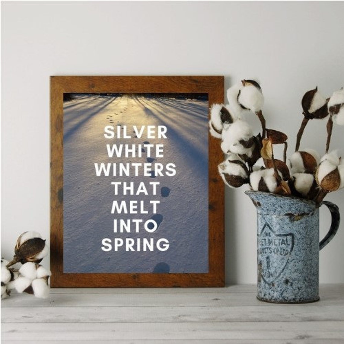 Silver White Winters That Melt Into Spring Favorite Things - Etsy