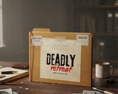 Cold Case Murder Mystery Detective Game Printable Digital Download Party The Enigma Archives: Deadly Retreat