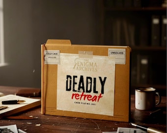 Cold Case Murder Mystery, Printable Whodunnit for Game Night | Print and Play PDF | The Enigma Archives: Deadly Retreat