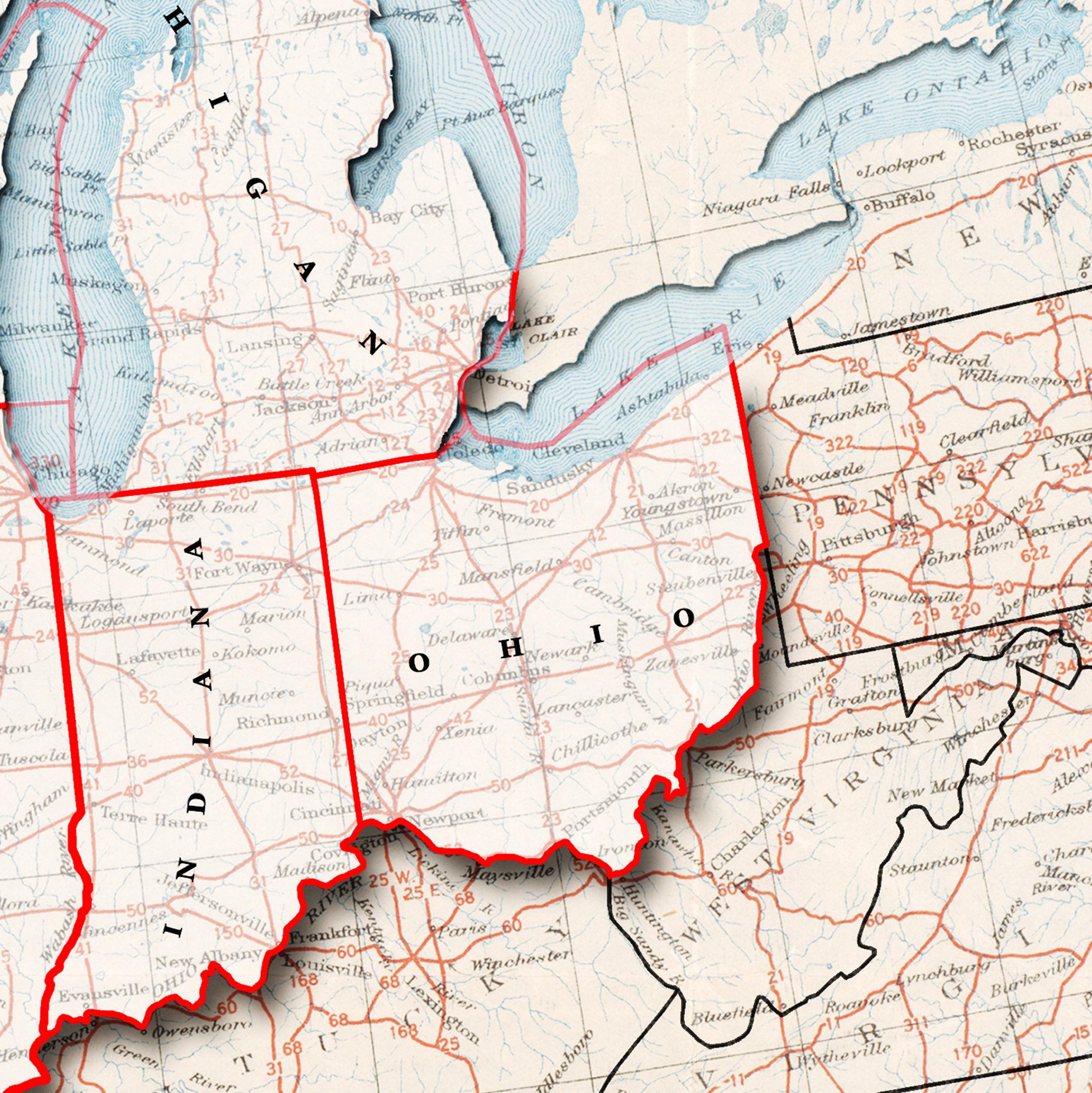 Map of America’s Midwest, (digital Download) - Etsy