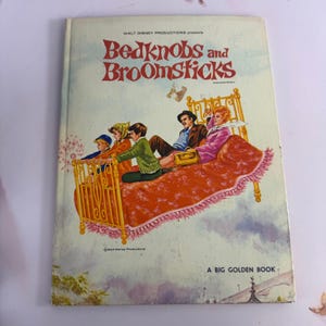 Vintage 1971 Disney Bedknobs and Broomsticks A Big Golden Book 10489 Hardcover