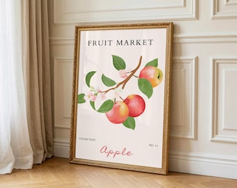Fruit Market Apple Kitchen Contemporary Print - (Digital Download)
