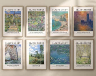 Set of Claude Monet posters - Choice of 16 images