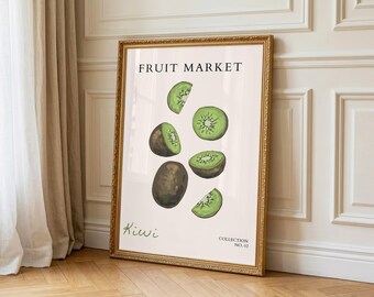 Fruit Market Kiwi Kitchen Contemporary Print - (Digital Download)