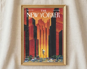 New Yorker Magazine Cover August 2015 Contemporary Poster