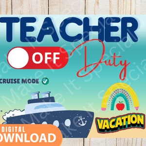 DIGITAL DOWNLOAD | Cruise Door Decorations | Teacher Door Sign | Cruise Door | Cabin Door Decor | Door Magnet | Cruise Door Magnets
