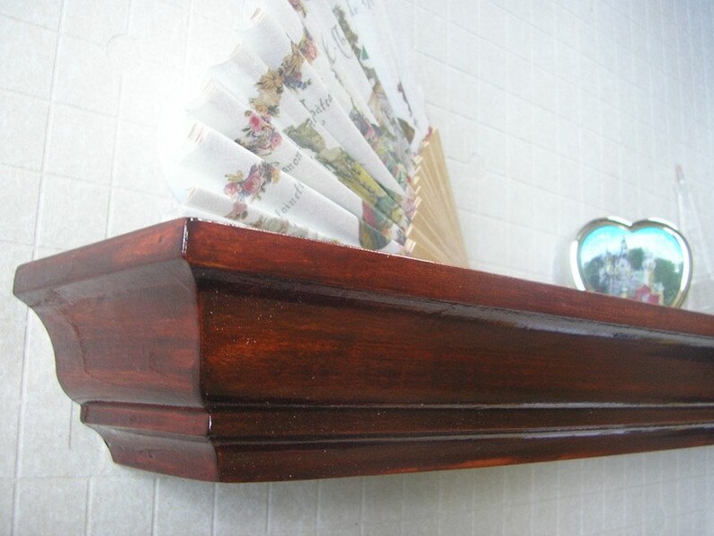 Cherry Wood Floating Shelf 48 Etsy