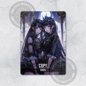 COPY Token (CO24) - Custom Art Token - Estilo anime - Campeões gêmeos dinâmicos: beleza e poder