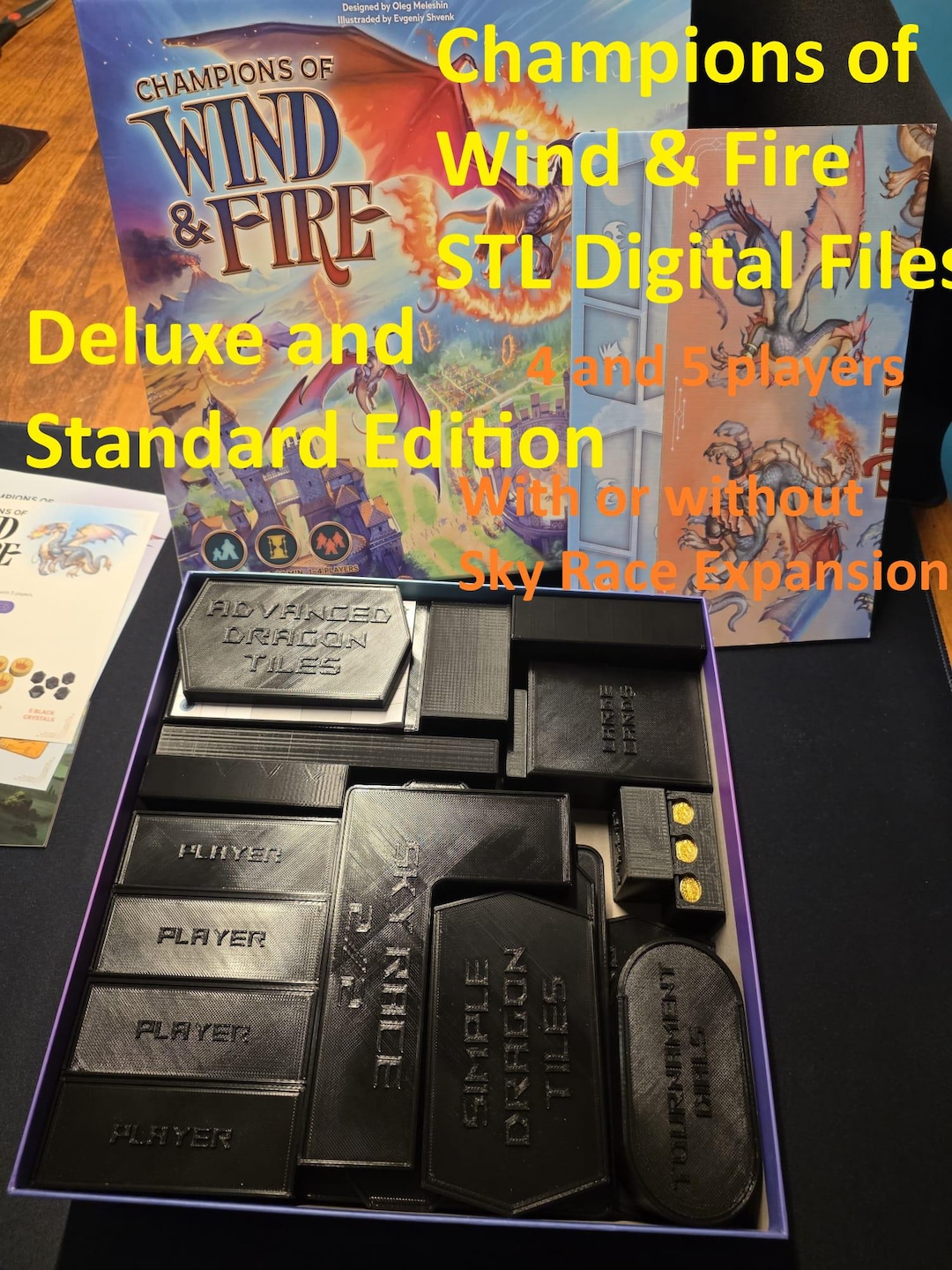 Champions of Wind and Fire and Sky Race Expansion Organizer/insert Champions of Wind and Fire and Sky Race Expansion Organizer/insert