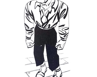 Oryginalna strona z grafiką vintage – Marlon Brando autorstwa Roberta Sherriffsa (1954)