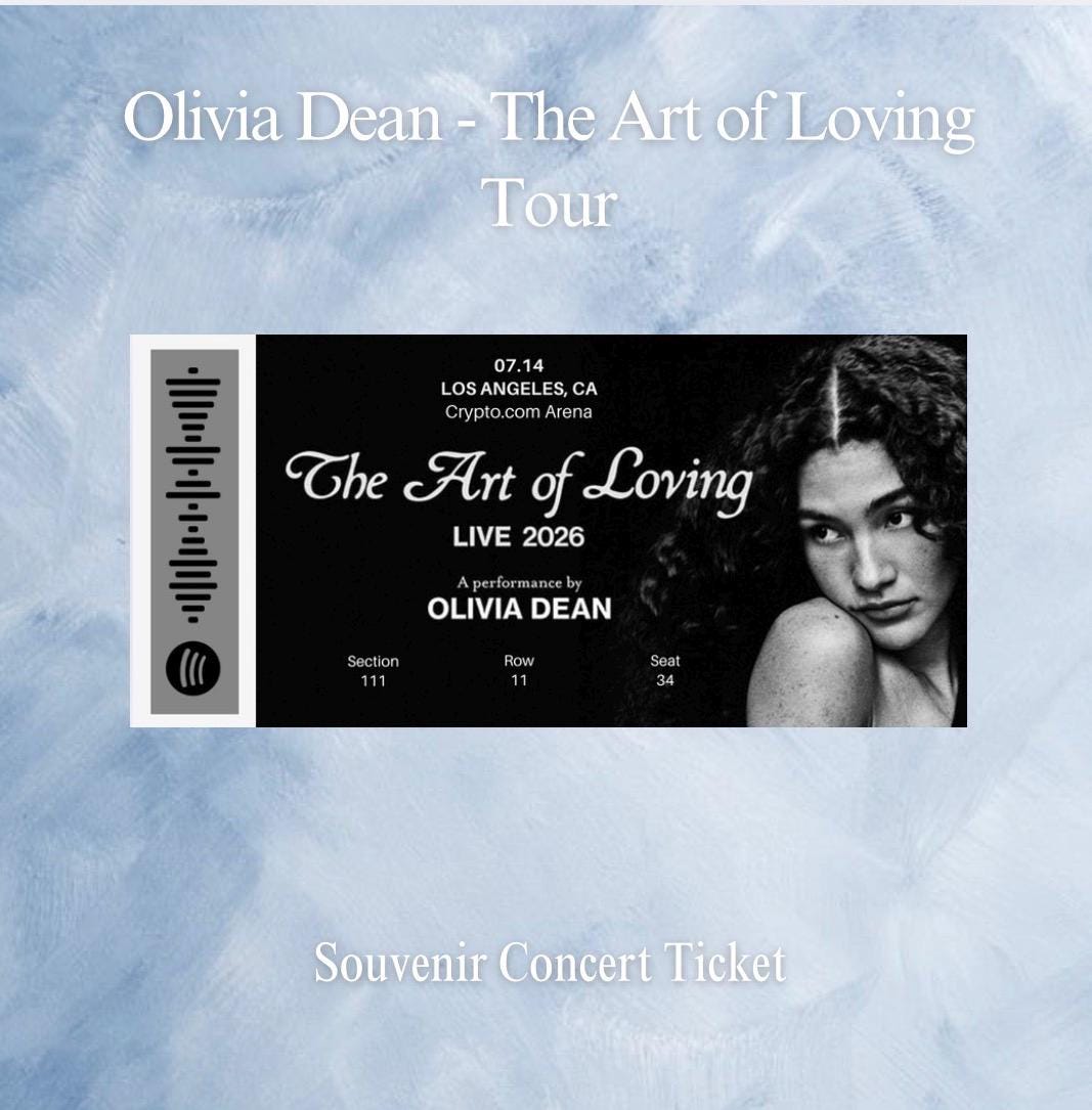 Olivia Dean Ticket - Etsy