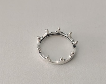 Pandora Polished Crown Ring S925 Ale