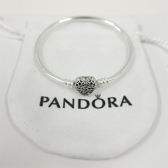 Pandora Celestial Heart Clasp Bangle - Etsy