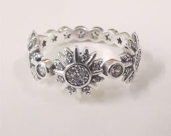 Pandora Ale S925 Silver Glittrande Trippel Solring