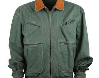 Chaqueta Total Recall / Abrigo de ciencia ficción de algodón verde Douglas Quaid