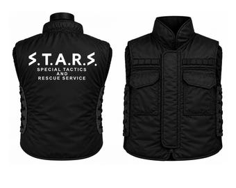 Military black Tactical Vest | STARS-Style Chris-Inspired Cosplay | Survival Game Outfit | Utility Combat