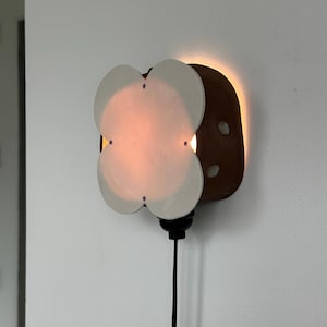 Brown Ceramic Sconce, Plug-In Ambient Lamp, Unique Handmade Statement Lighting for Interior Design & Concept Store Interiors, On/Off Switch