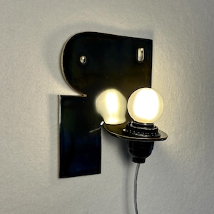 Applique in ceramica grigio argento, lampada da parete moderna con spina, ideale per camera da letto, soggiorno e sala da pranzo.