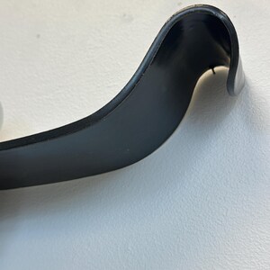 Handmade Black Ceramic Wall Sconce, Plug-in Modern Sculptural Light Fixture image 4