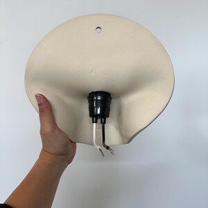 Blue Ceramic Wall Sconce, Plug-In or Hardwired Wall Light, Crystal Glaze, Unique Handmade Finish, Modern Dimmable Lamp, Bedroom Lighting Hardwired