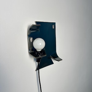 Ceramic Silver Wall Sconce, Plug-In Dimmable Wall Lamp, Sculptural Accent Light, Modern Ceramic Lighting, Unique Wall Decor, Bedside Light image 10