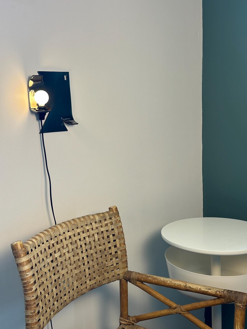 Ceramic Silver Wall Sconce, Plug-In Dimmable Wall Lamp, Sculptural Accent Light, Modern Ceramic Lighting, Unique Wall Decor, Bedside Light image 6