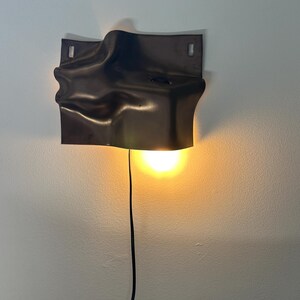 Gold Ceramic Wall Sconce, Plug-In Wall Lamp, Modern Wall Light, Geometric Sconce, Contemporary Lighting, Bedroom Bedside Lamp, Living Room bild 5